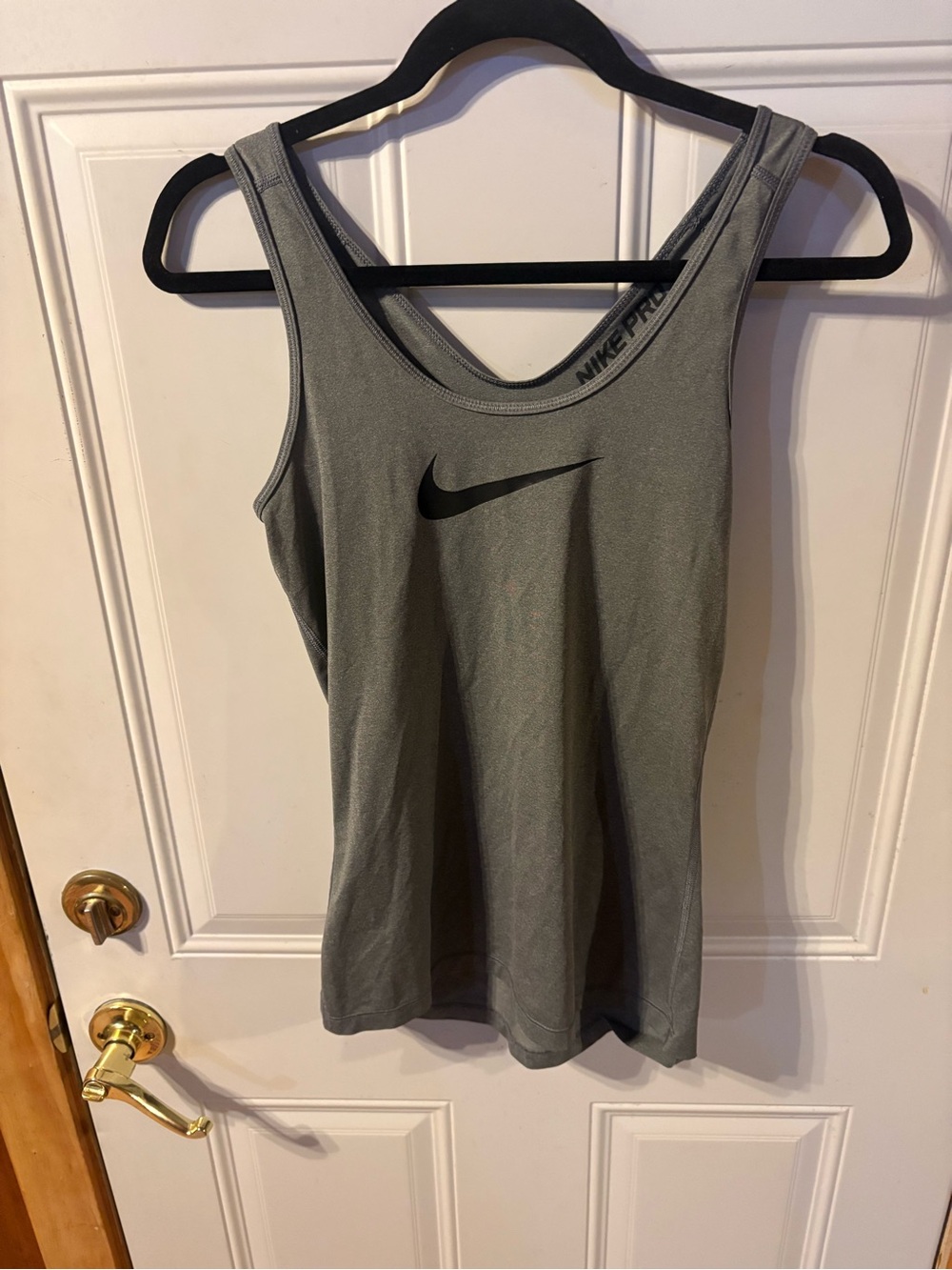 Nike Pro Dri-FIT Gray Athletic Tank Top Women’s Size Small